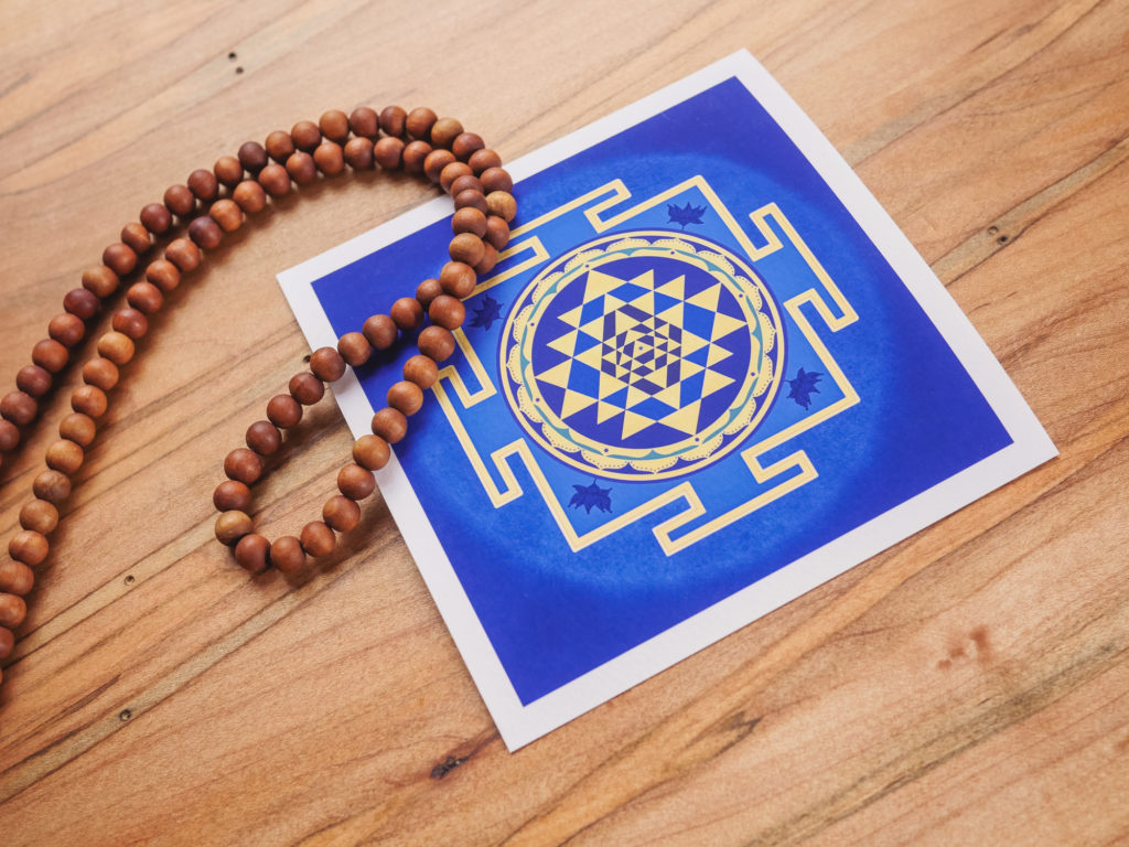 blue sri shree yantra 